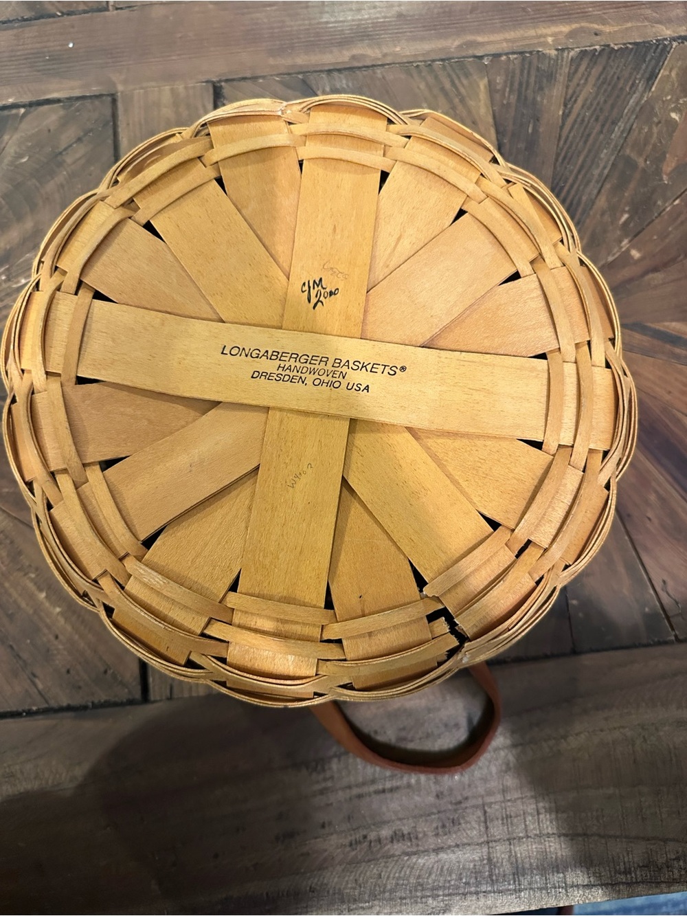 Longaberger Natural Woven Basket - Tan